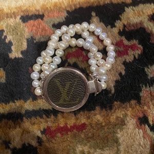 Val Colbert pearl and Louis Vuitton bracelet